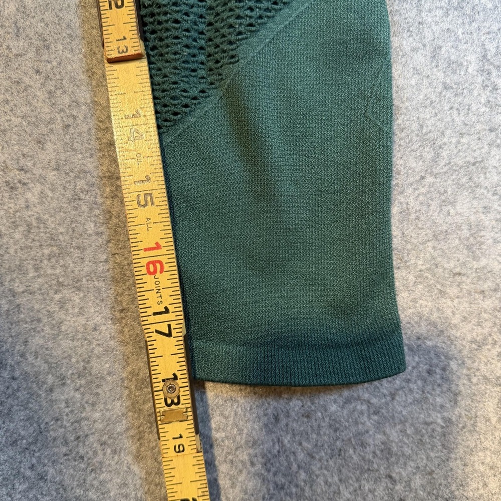 Alo Yoga Leggings Pants Womens Small Green Seamless Capri Mesh Cutout Yoga - Picture 6 of 7